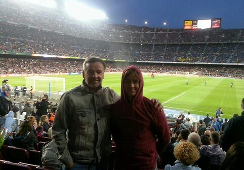 Remigijus Balžekas ir Ričardas Berankis apsilankė Barselonos Camp Nou stadione