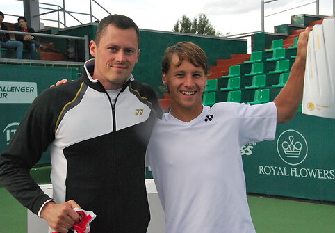 Fizinio rengimo treneris Saulius Astrauskas ir Ričardas Berankis
