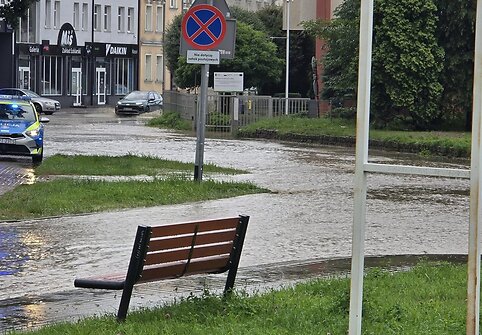 Užtvindytos Elbingo gatvės