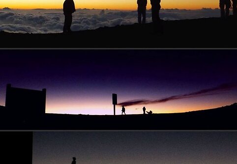 Haleakala ugnikalnio vir&scaron;ūnė. Maui, Hawaii.