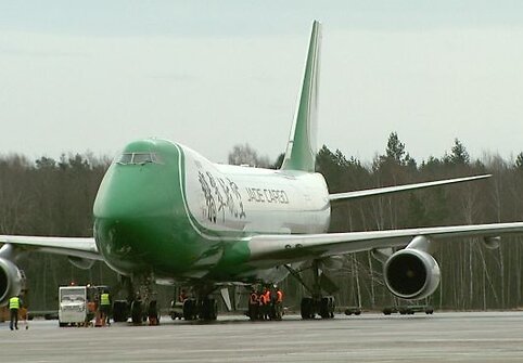 „Boeing 747-400“ Kauno Karmėlavos oro uoste