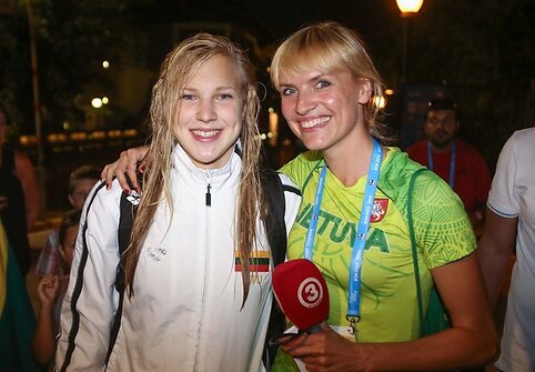 Rūta Meilutytė ir Vlada Musvydaitė