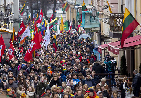 Šventinė eisena „Lietuvos valstybės keliu“
