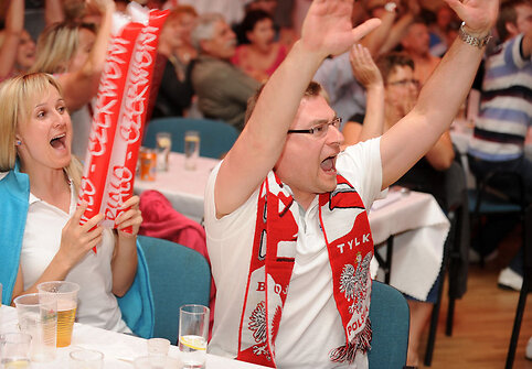 Varžybų stebėjimo akimirka
