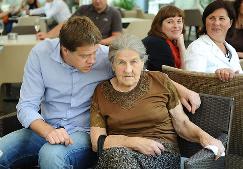 Rolandas Skaisgirys su mama Danute