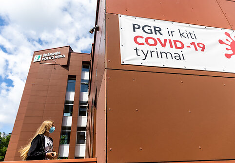 COVID-19 tyrimai Vilniaus poliklinikose
