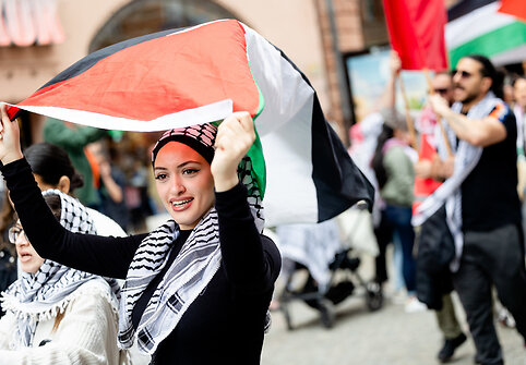 Malmės gatvėse &ndash; protestas prie&scaron; Izraelio dalyvavimą &bdquo;Eurovizijoje&ldquo;