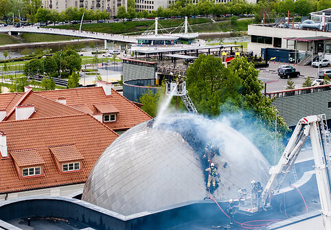 Gaisras Vilniaus planetariume