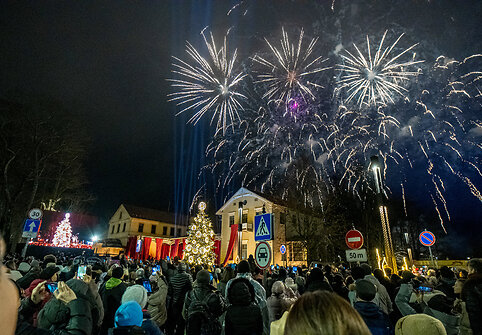 Kalėdoms pasipuo&scaron;usi Palanga