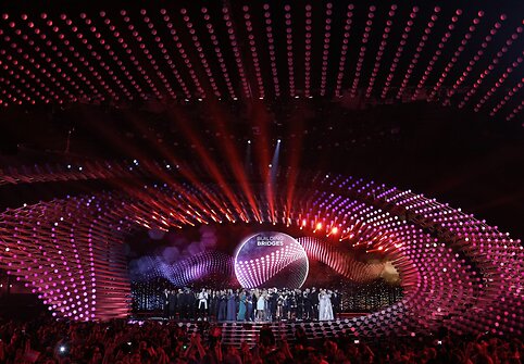Pirmojo „Eurovizijos“ pusfinalio generalinės repeticijos akimirka
