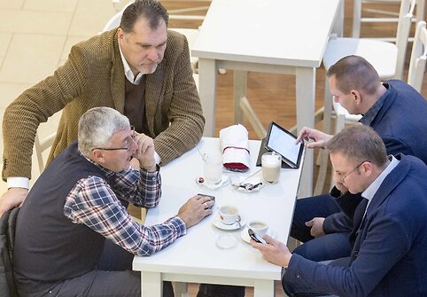 Arvydas Sabonis, Jonas Kazlauskas, Mindaugas Špokas ir Linas Kunigėlis