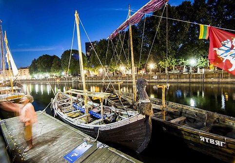 Klaipėdoje sutikta 15 istorinių laivų flotilė