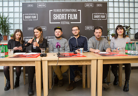 11-ojo Vilniaus taprtautinio trumpųjų filmų festivalio spaudos konferencija