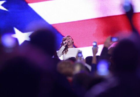 Beyonce &bdquo;Superbowl&ldquo; spaudos konferencijoje