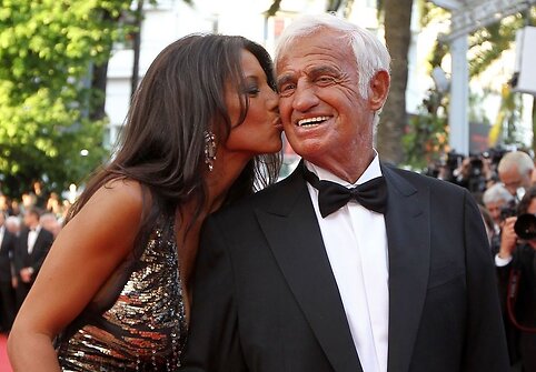 Jeanas Paulis Belmondo su drauge Barbara Gandolfi