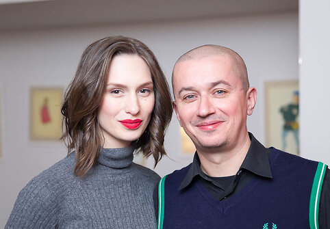 Aleksandras Pogrebnojus ir Monika Račiūnaitė 