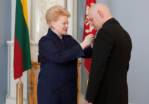 Prezidentė Dalia Grybauskaitė ir Gabrielius Liaudanskas-Svaras