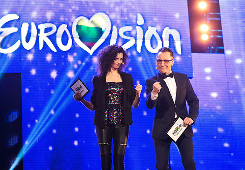 Pirmosios &bdquo;Eurovizijos&ldquo; atrankos laidos akimirka