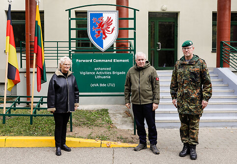 Lietuvai priskirtos Vokietijos brigados &scaron;tabo inauguracija