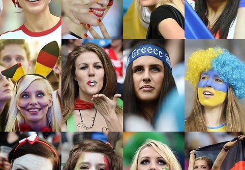 Europos futbolo čempionate azartu moterys nė kiek nenusileidžia vyrams