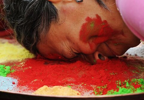 Holi šventė Indijoje