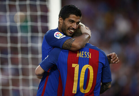 Luisas Suarezas ir Lionelis Messi