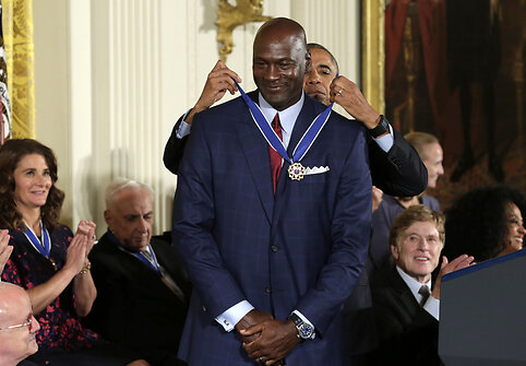 Michaelas Jordanas ir Barackas Obama