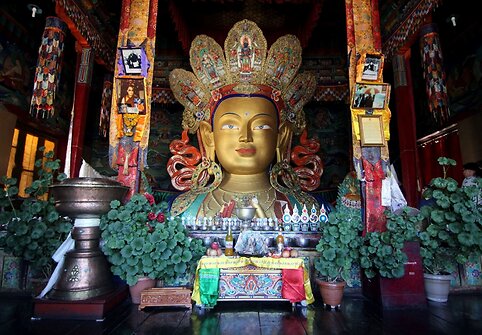 Ladakh vienuolyno dekoras