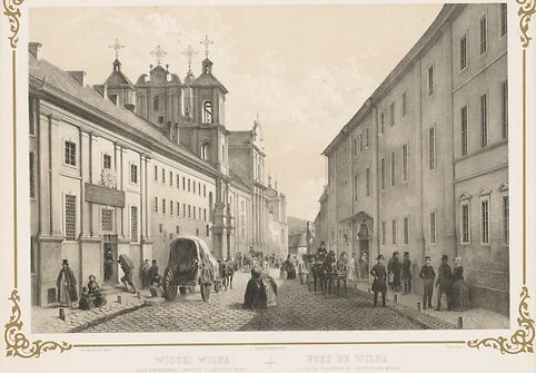 Jean Baptiste Arnout, Adolphe Jean-Baptiste Bayot, Dominikonų gatvė ir Bajorų institutas Vilniuje. 1850 m. Lietuvos nacionalinis dailės muziejus