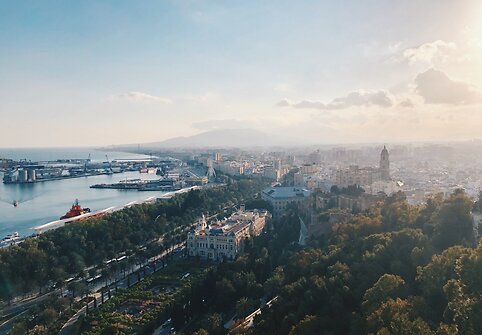 Malaga nuo Gibralfaro, Ispanija
