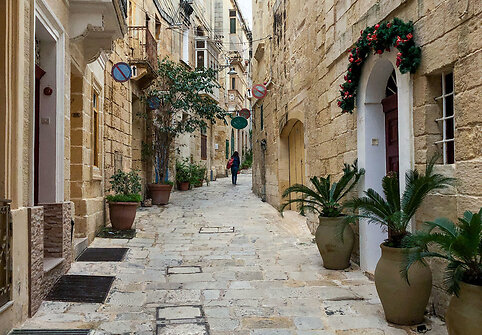 Birgu - gatvelė kopianti auk&scaron;tyn