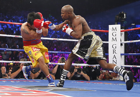 Floydas Mayweatheris prie&scaron; Manny Pacquiao