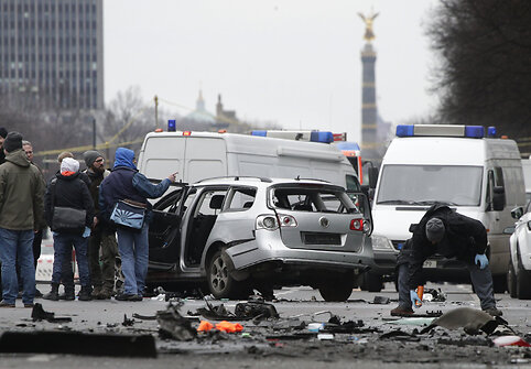Sprogęs automobilis Berlyne