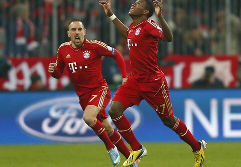 Francas Ribery ir Davidas Alaba.