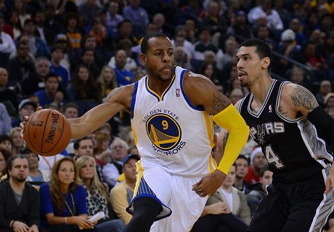 Andre Iguodala ir Danny Greenas
