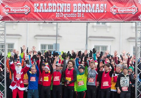 Kalėdinio bėgimo akimirka