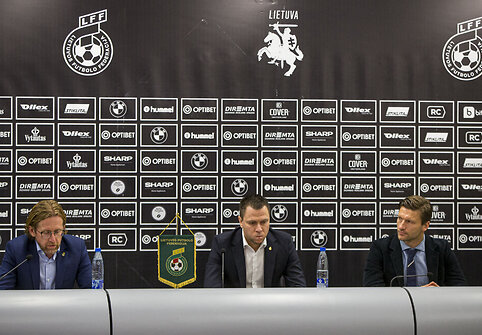 Lietuvos futbolo federacijos spaudos konferencija