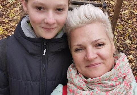 Brigita Baladinskienė su dukra Areta