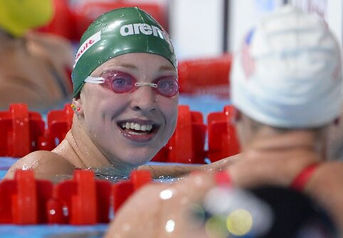 Rūta Meilutytė Barselonoje 100 metrų krūtine pasiekė naują Europos rekordą