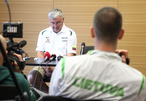 Lietuvos krep&scaron;inio rinktinės spaudos konferencija