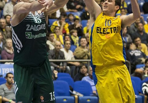 „Maccabi“ ir „Žalgirio“ rungtynių akimirkos – Robertas Javtokas