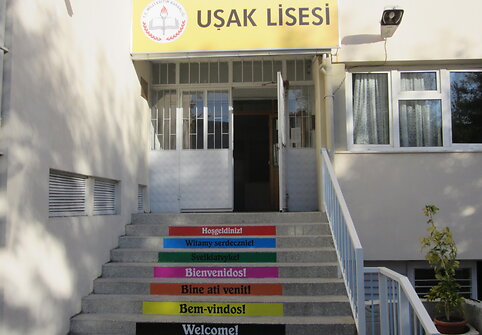 Pirmasis susitikimas Turkijos mokykloje