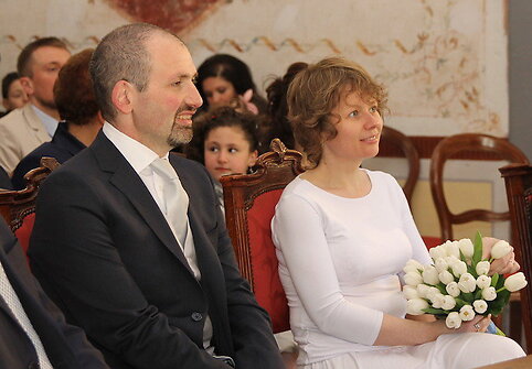 Nicola Zicari ir Eglė Digrytė savo vestuvių dieną