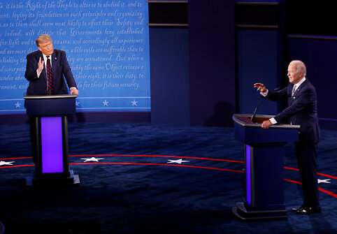 Pirmieji Donaldo Trumpo ir Joe Bideno debatai