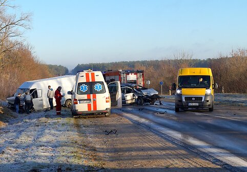 Šalia Ukmergės – dviejų automobilių susidūrimas