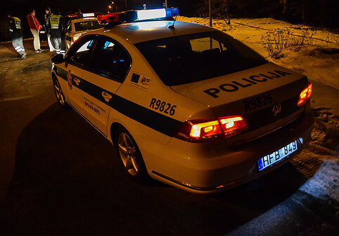 Lietuvos kelių policijos tarnybos reido akimirka