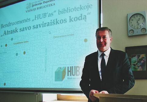 Bendruomenės &bdquo;HUB&lsquo;as&ldquo; &Scaron;ilutės bibliotekoje