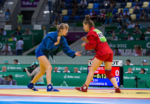 Sambo imtynininkė Rūta Aksionova i&scaron;kovojo Europos žaidynių bronzos medalį