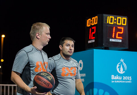 Europos žaidynės. Krep&scaron;inis 3x3. Lietuva &ndash; Serbija