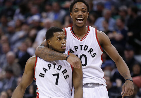 Kyle'as Lowry  ir DeMaras DeRozanas